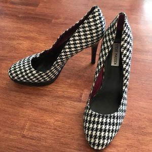 Black & White Houndstooth STEVE MADDEN pumps sz 9